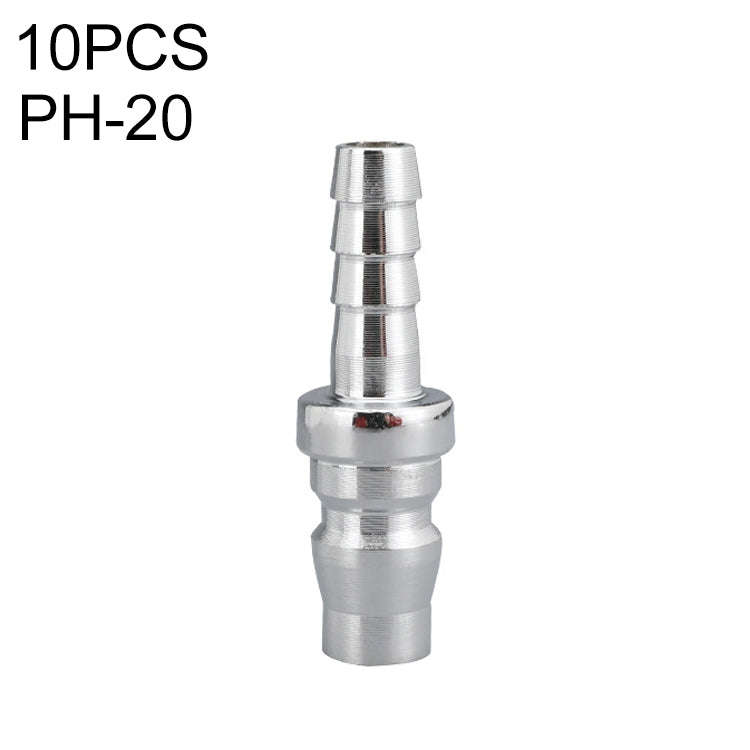 10pcs C-type Self-lock Air Tube Pneumatic Quick Fitting Connector, PF-20, PF-30, PF-40, PH-20, PH...