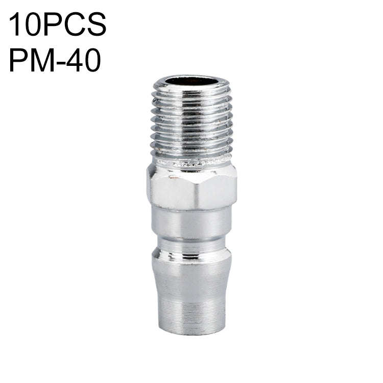10pcs C-type Self-lock Air Tube Pneumatic Quick Fitting Connector, PF-20, PF-30, PF-40, PH-20, PH...