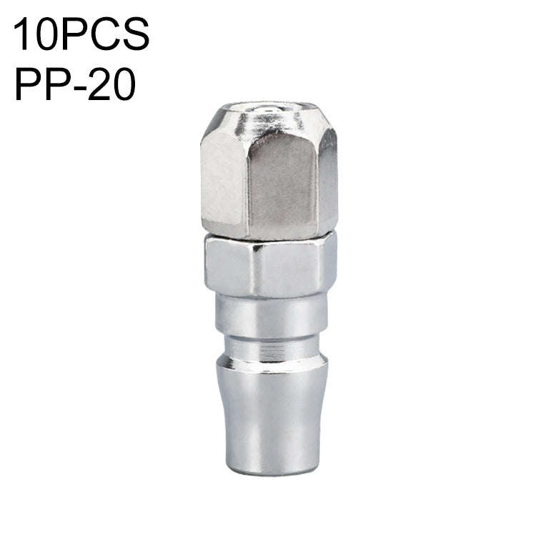 10pcs C-type Self-lock Air Tube Pneumatic Quick Fitting Connector, PF-20, PF-30, PF-40, PH-20, PH...