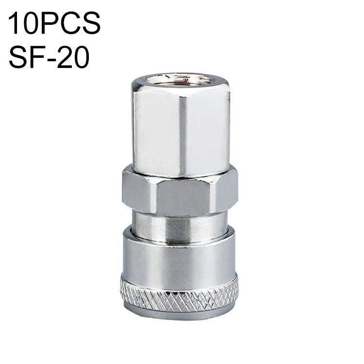 10pcs C-type Self-lock Air Tube Pneumatic Quick Fitting Connector, PF-20, PF-30, PF-40, PH-20, PH...