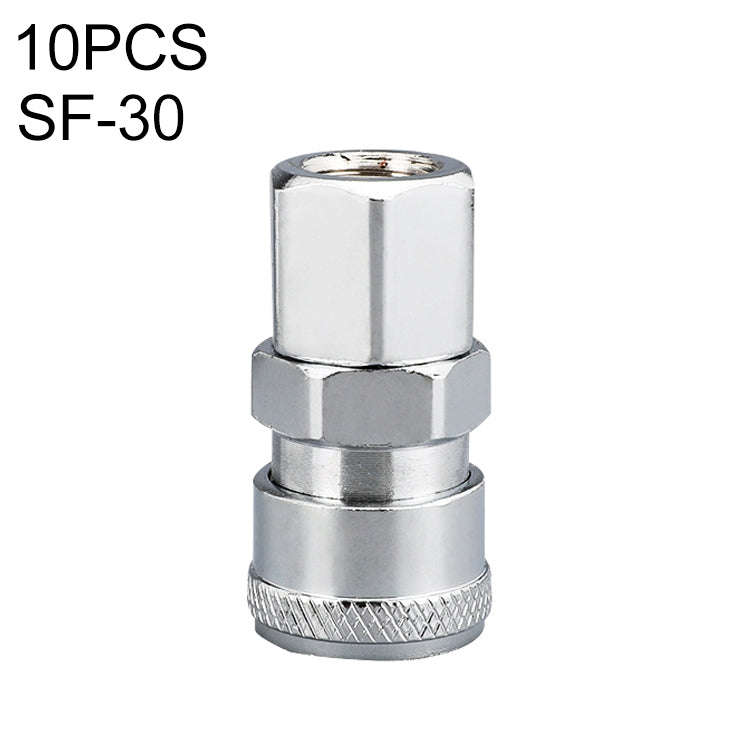 10pcs C-type Self-lock Air Tube Pneumatic Quick Fitting Connector, PF-20, PF-30, PF-40, PH-20, PH...