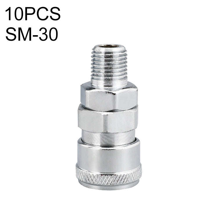 10pcs C-type Self-lock Air Tube Pneumatic Quick Fitting Connector, PF-20, PF-30, PF-40, PH-20, PH...