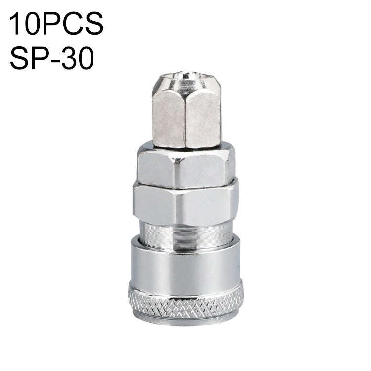 10pcs C-type Self-lock Air Tube Pneumatic Quick Fitting Connector, PF-20, PF-30, PF-40, PH-20, PH...