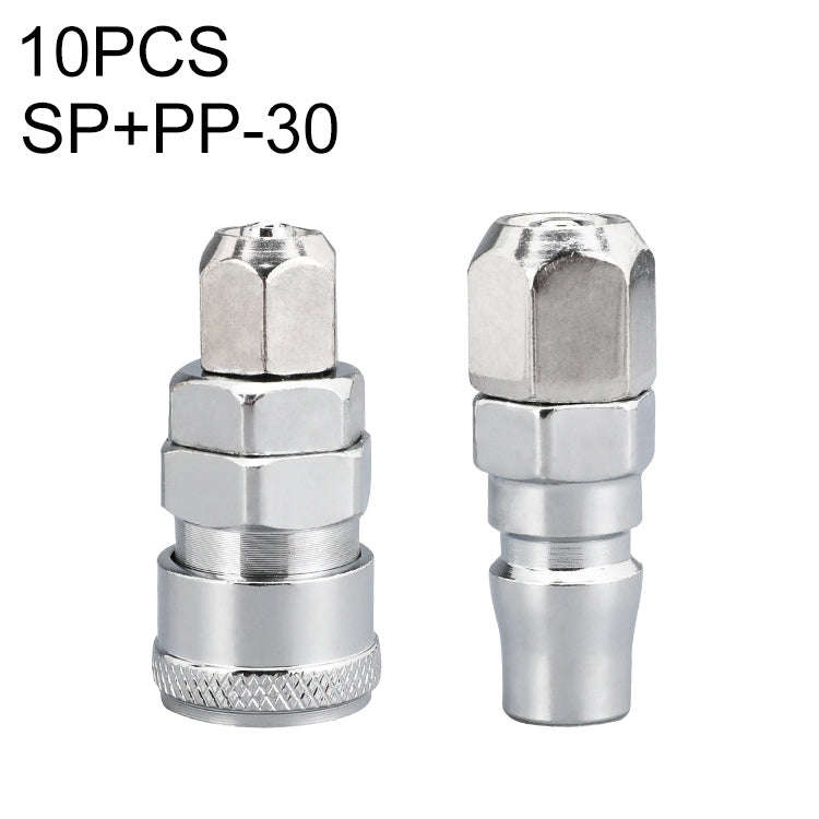 10pcs C-type Self-lock Air Tube Pneumatic Quick Fitting Connector, PF-20, PF-30, PF-40, PH-20, PH...