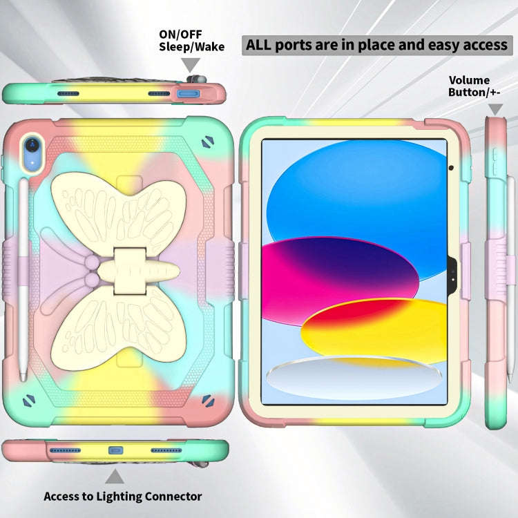 Butterfly Kickstand Heavy Duty Hard Rugged Tablet Case, For iPad 10th Gen 10.9 2022