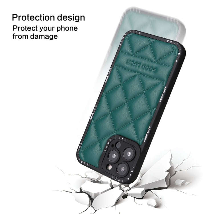Diamond Pattern Leather Phone Case, For iPhone 12 Pro Max