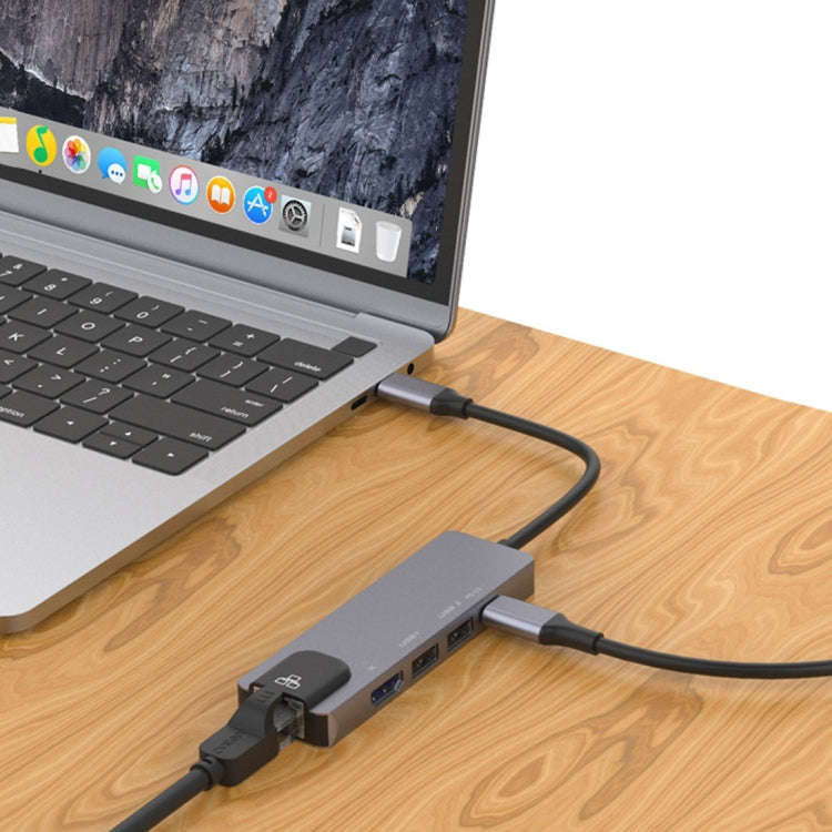 Onten OTN-UC920S USB-C / Type-C Portable Multifunctional HUB Docking Station, OTN-UC920S