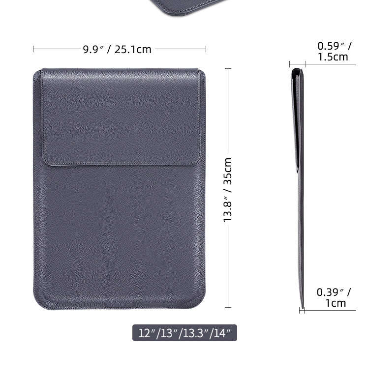 PU Leather 4 in 1 Laptop Bag with Functional Bracket, For MacBook 12 / 14 inch, For MacBook 15 / ...