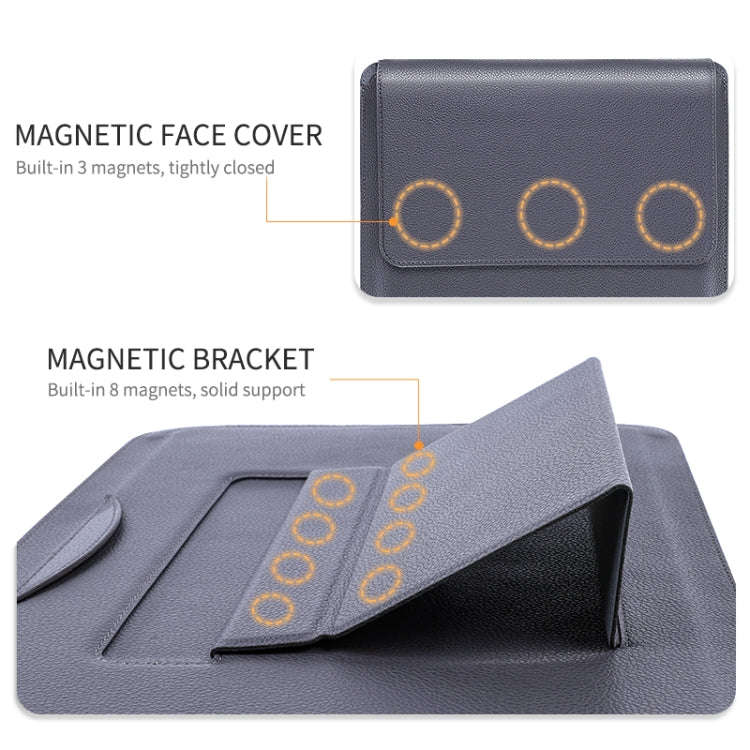 PU Leather 4 in 1 Laptop Bag with Functional Bracket, For MacBook 12 / 14 inch, For MacBook 15 / ...