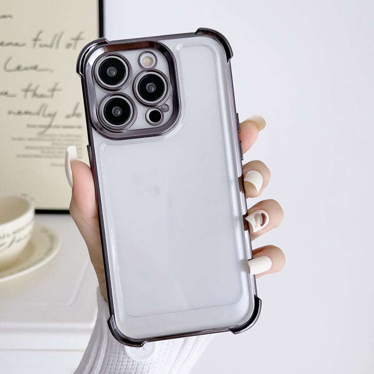 Electroplating Four-corner Shockproof Space Phone Case, For iPhone 15 Pro Max, For iPhone 15 Pro,...