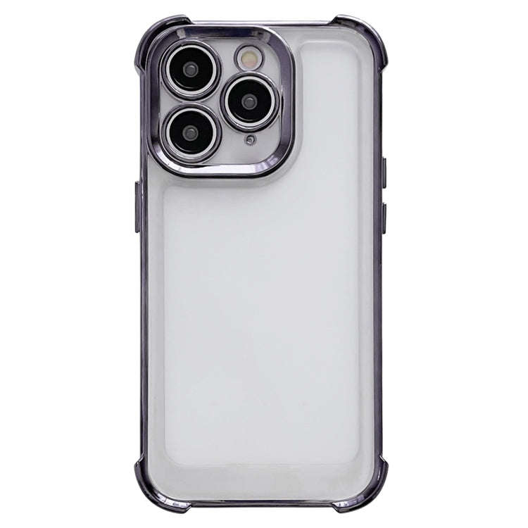 Electroplating Four-corner Shockproof Space Phone Case, For iPhone 11 Pro