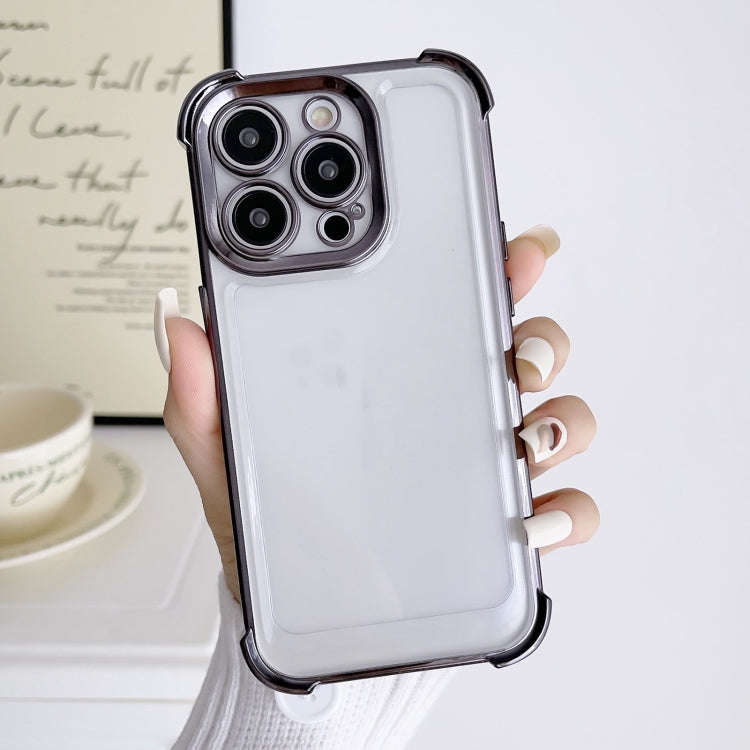 Electroplating Four-corner Shockproof Space Phone Case, For iPhone 11 Pro