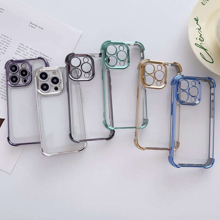 Electroplating Four-corner Shockproof Space Phone Case, For iPhone 11 Pro