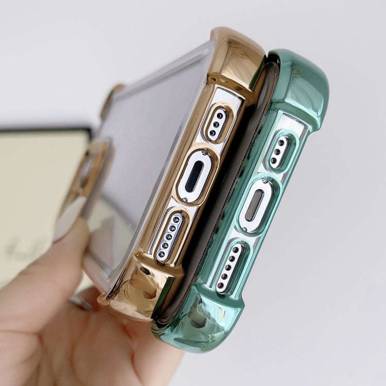 Electroplating Four-corner Shockproof Space Phone Case, For iPhone 11 Pro