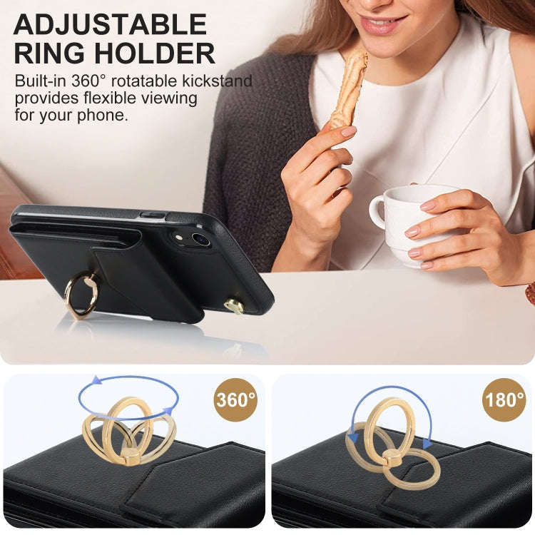 Ring Holder RFID Card Slot Phone Case, For iPhone XR, For iPhone XS Max, For Samsung Galaxy A33 5...