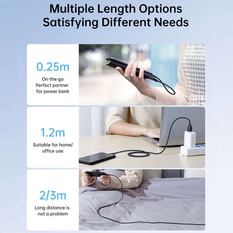 JOYROOM 20W Type-C to 8 Pin Surpass Series Fast Charging Data Cable, 0.25m, 1.2m
