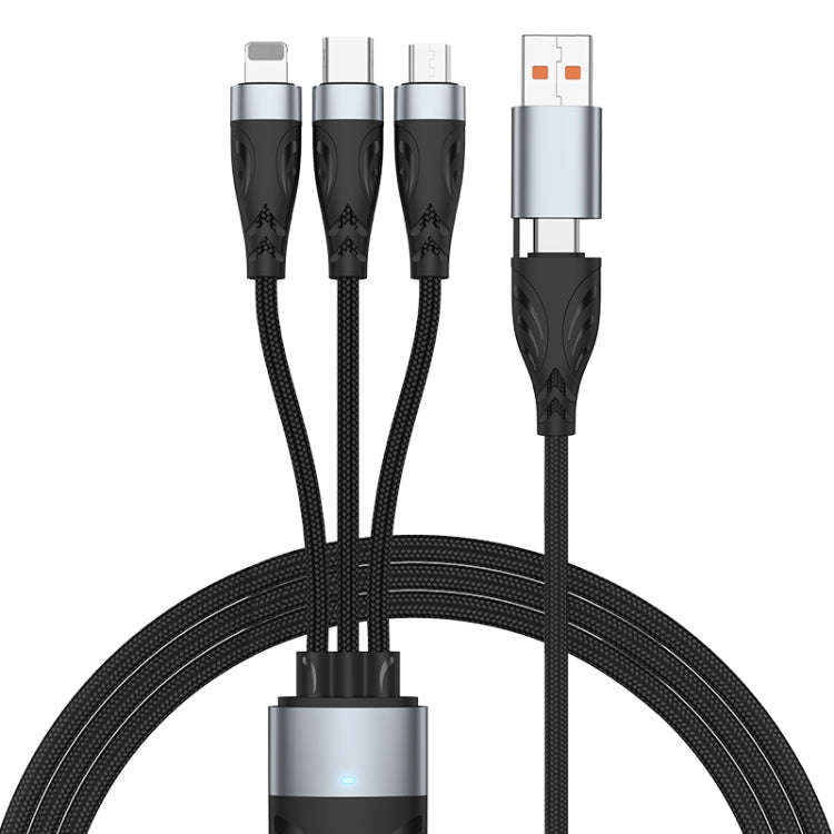 ADC-008 100W USB/Type-C to Type-C + 8 Pin + Micro USB Two to Three Fully Compatible Fast Charge D...