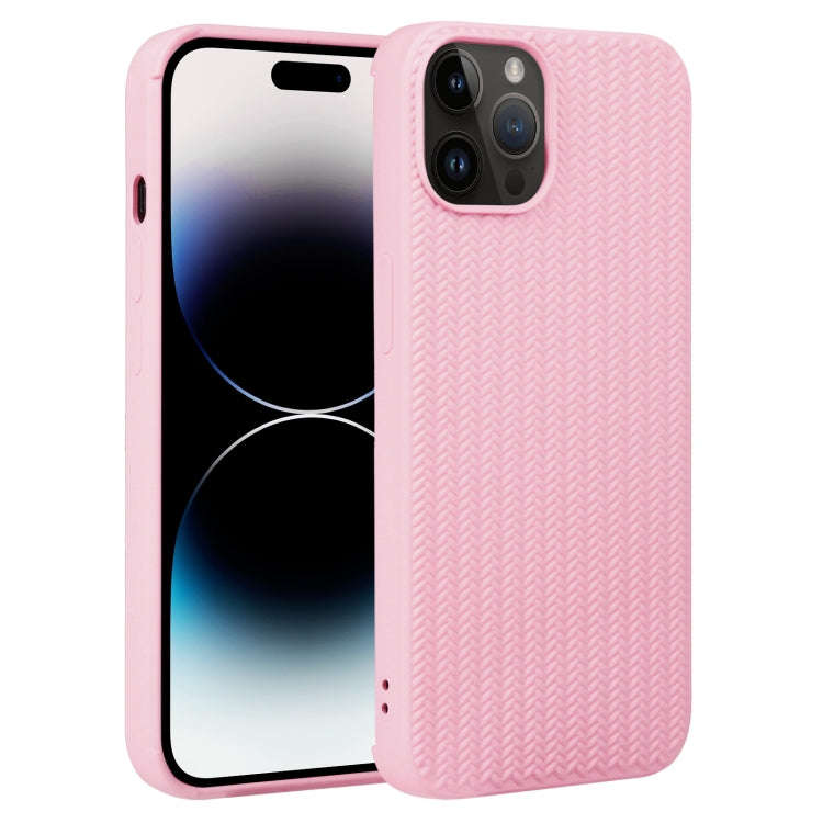 Weave Texture Silicone Phone Case, For iPhone 14, For iPhone 14 Plus, For iPhone 14 Pro, For iPho...