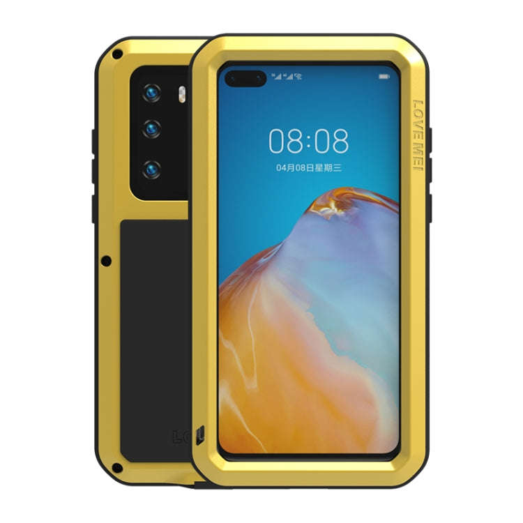 LOVE MEI Metal Shockproof Waterproof Dustproof Protective Case, For Huawei P40, For Huawei P40 Pr...