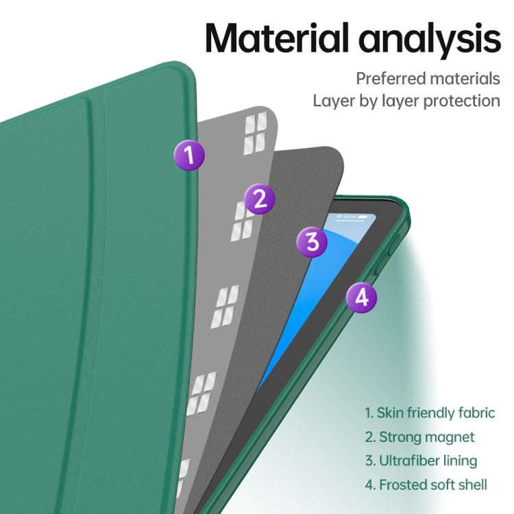3-fold TPU Leather Smart Tablet Case, For iPad 10th Gen 10.9 2022