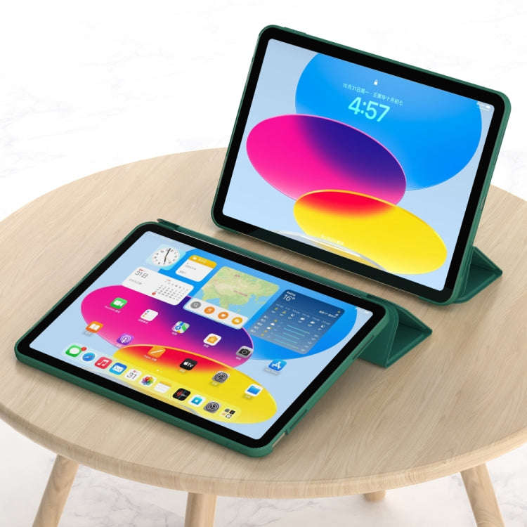 3-fold TPU Leather Smart Tablet Case, For iPad 10th Gen 10.9 2022