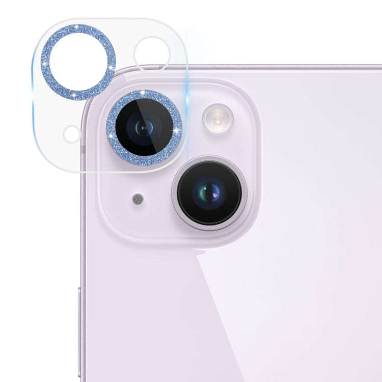 Tempered Glass Glitter CD Texture Back Camera Film, For iPhone 14 / 14 Plus (1 PC), For iPhone 14...