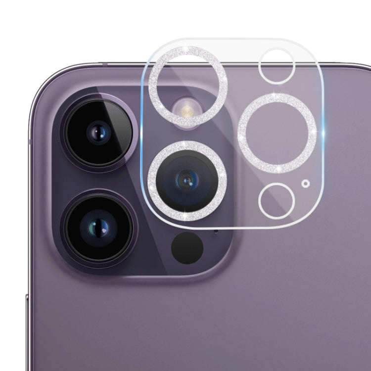 Tempered Glass Glitter CD Texture Back Camera Film, For iPhone 14 / 14 Plus (1 PC), For iPhone 14...
