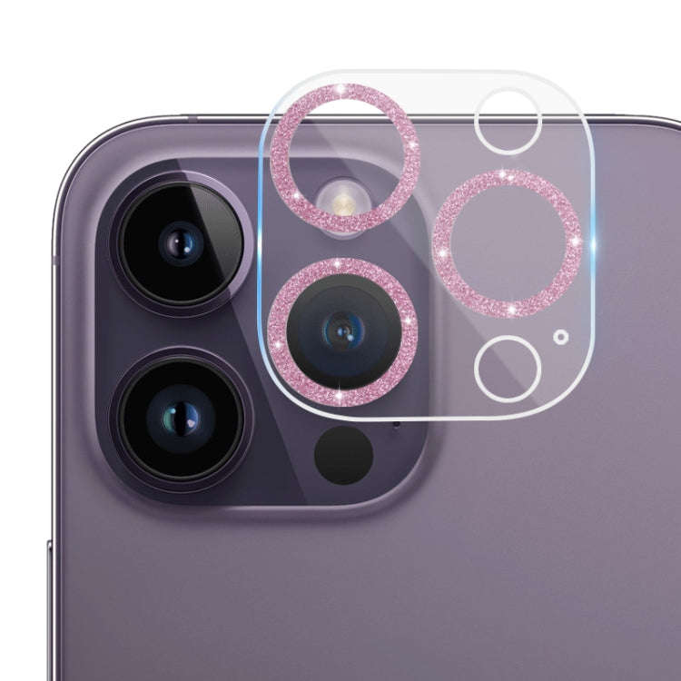 Tempered Glass Glitter CD Texture Back Camera Film, For iPhone 14 / 14 Plus (1 PC), For iPhone 14...