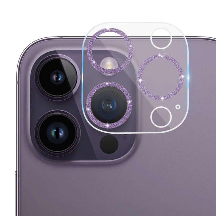 Tempered Glass Glitter CD Texture Back Camera Film, For iPhone 14 / 14 Plus (1 PC), For iPhone 14...