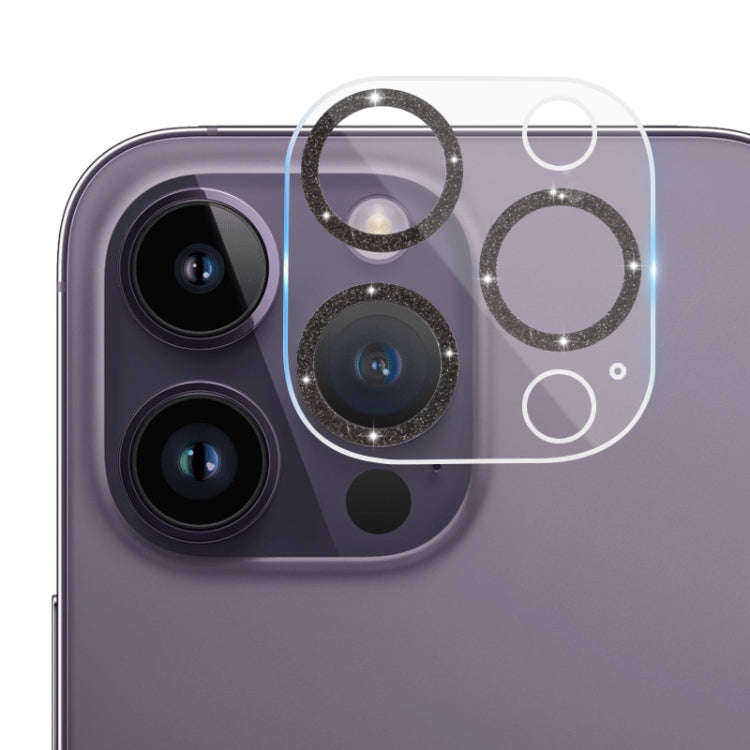 Tempered Glass Glitter CD Texture Back Camera Film, For iPhone 14 / 14 Plus (1 PC), For iPhone 14...