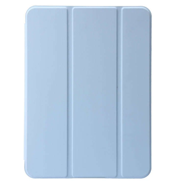Three-folding Holder Honeycomb Silicone + PU Smart Leather Tablet Case, For iPad 10th Gen 10.9 2022