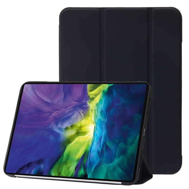 Three-folding Holder Honeycomb Silicone + PU Smart Leather Tablet Case, For iPad 10th Gen 10.9 2022