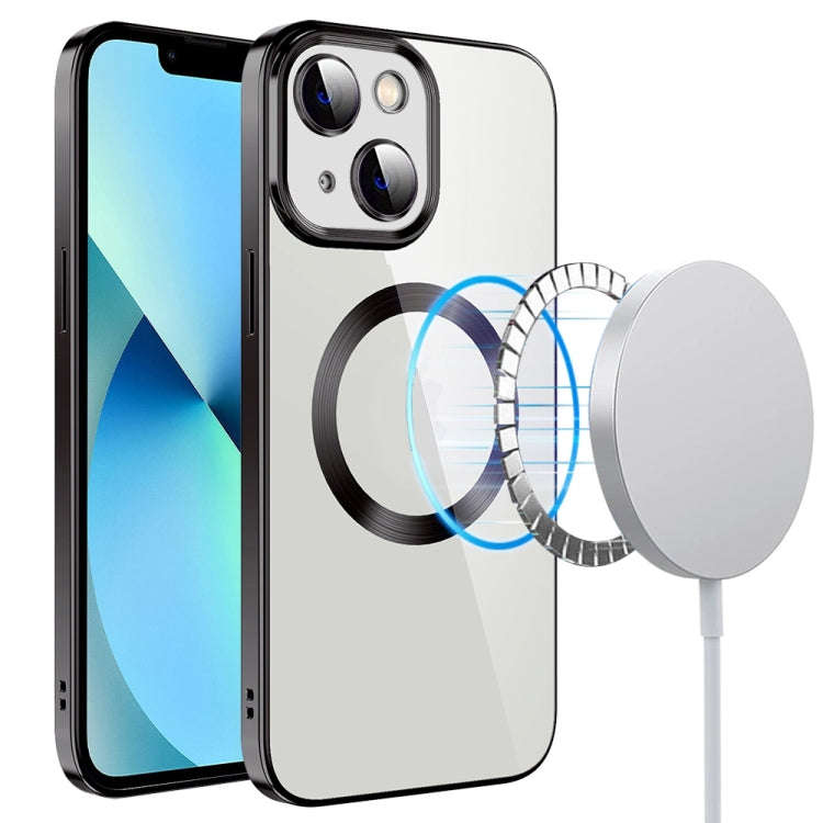 Electroplating MagSafe TPU Phone Case with Lens Film, For iPhone 14, For iPhone 14 Pro, For iPhon...