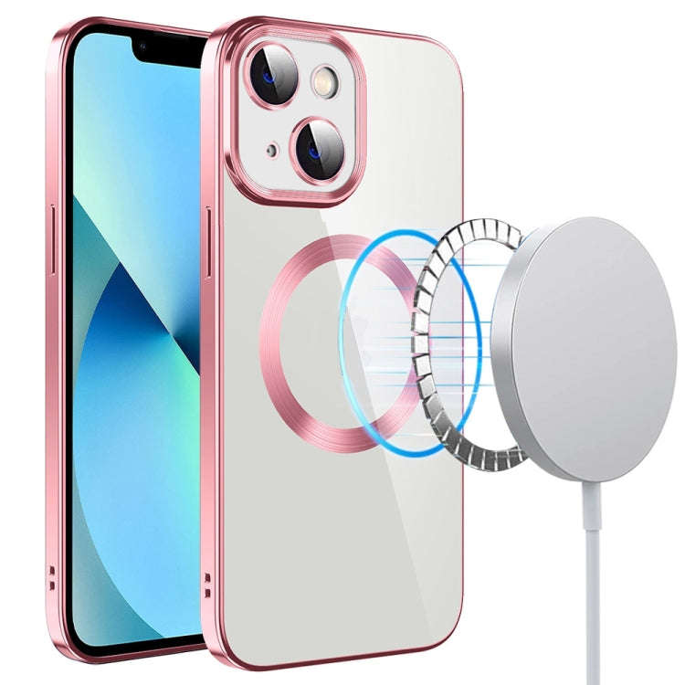 Electroplating MagSafe TPU Phone Case with Lens Film, For iPhone 14, For iPhone 14 Pro, For iPhon...