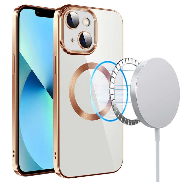 Electroplating MagSafe TPU Phone Case with Lens Film, For iPhone 14, For iPhone 14 Pro, For iPhon...