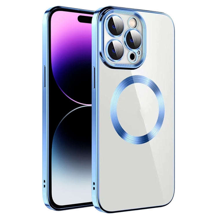 Electroplating MagSafe TPU Phone Case with Lens Film, For iPhone 14, For iPhone 14 Pro, For iPhon...