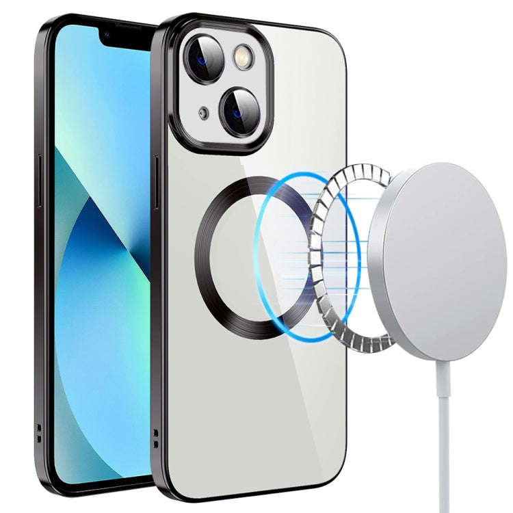 Electroplating MagSafe TPU Phone Case with Lens Film, For iPhone 14, For iPhone 14 Pro, For iPhon...