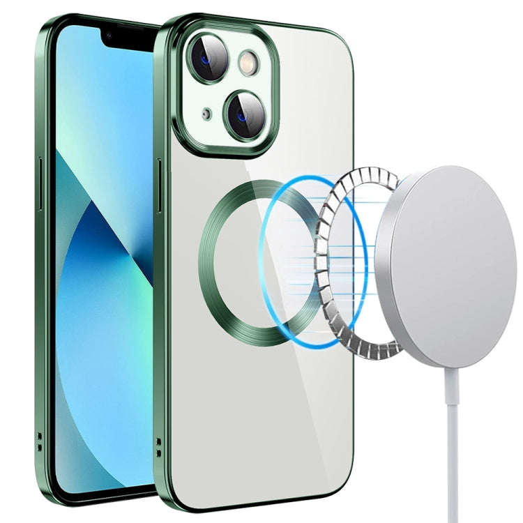 Electroplating MagSafe TPU Phone Case with Lens Film, For iPhone 14, For iPhone 14 Pro, For iPhon...
