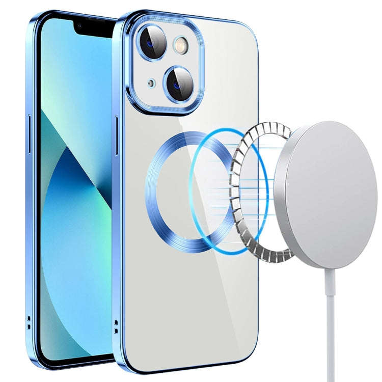 Electroplating MagSafe TPU Phone Case with Lens Film, For iPhone 14, For iPhone 14 Pro, For iPhon...