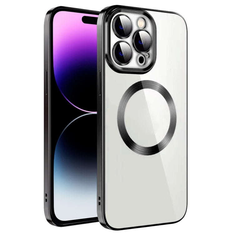 Electroplating MagSafe TPU Phone Case with Lens Film, For iPhone 14, For iPhone 14 Pro, For iPhon...