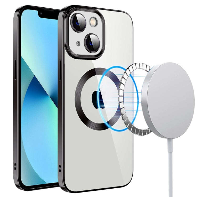 Electroplating MagSafe TPU Phone Case with Lens Film, For iPhone 14, For iPhone 14 Pro, For iPhon...