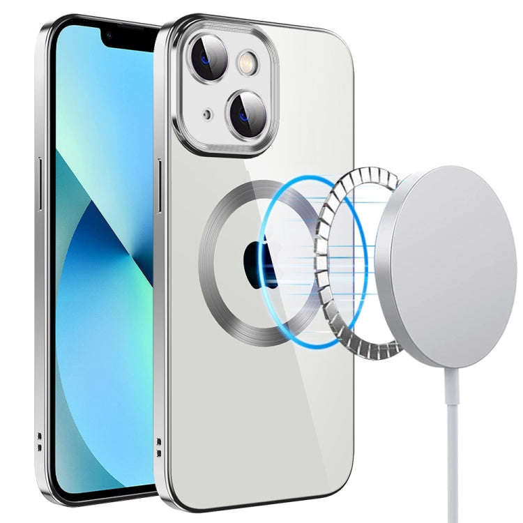 Electroplating MagSafe TPU Phone Case with Lens Film, For iPhone 14, For iPhone 14 Pro, For iPhon...