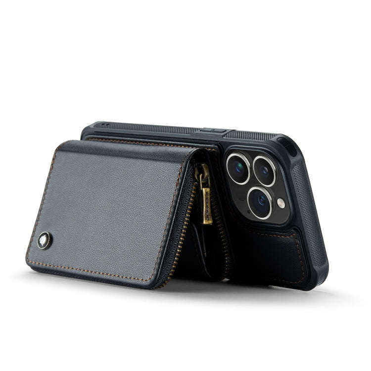 JEEHOOD C22 Series Zipper Wallet Phone Case with Long and Short Lanyard, For iPhone 14, For iPhon...