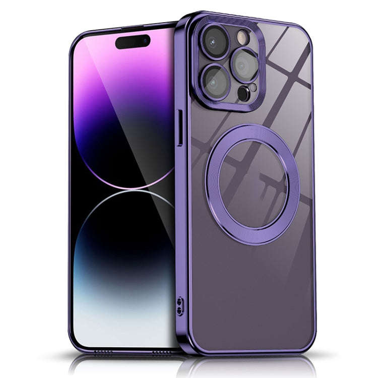 Electroplated CD Texture Magsafe Phone Case, For iPhone 13 Pro Max