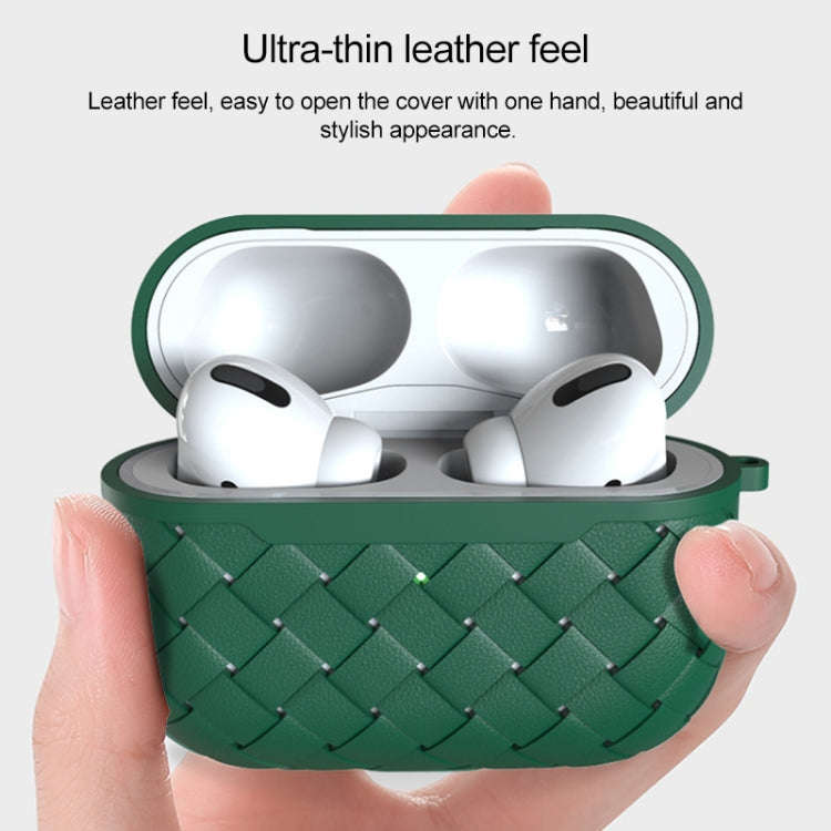 Weave Texture TPU Wireless Earphone Protective Case, For AirPods Pro, For AirPods 1 / 2