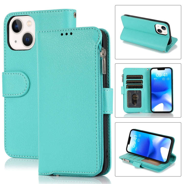 Microfiber Zipper Leather Phone Case, For iPhone 14 Pro Max, For iPhone 14 Pro, For iPhone 14, Fo...