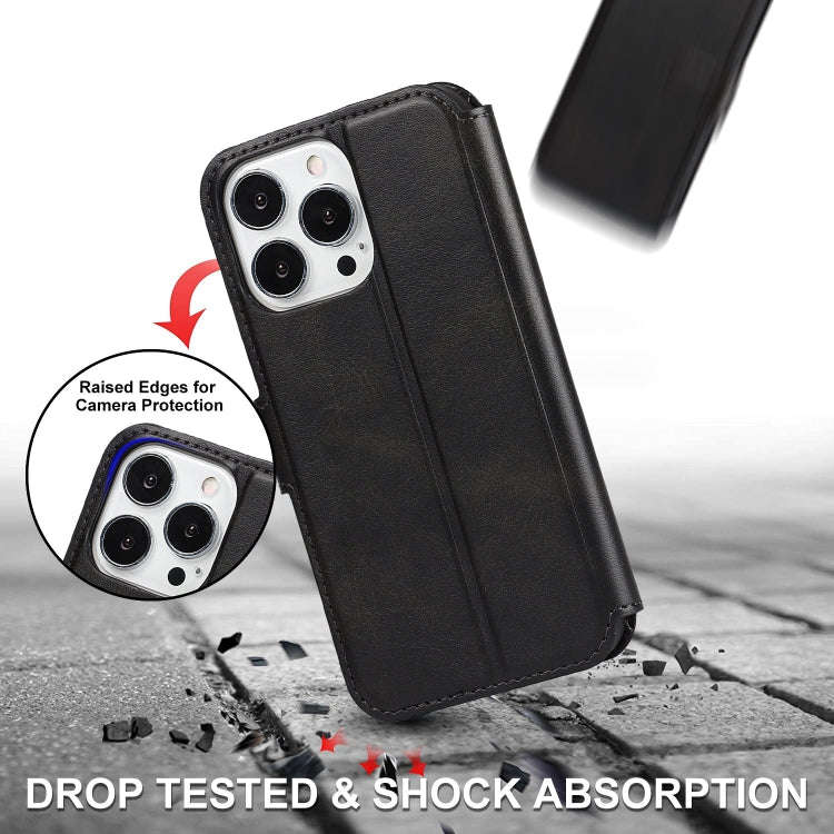 Shockproof PU + TPU Leather Phone Case, For iPhone 14 Pro Max, For iPhone 14 Pro, For iPhone 14, ...