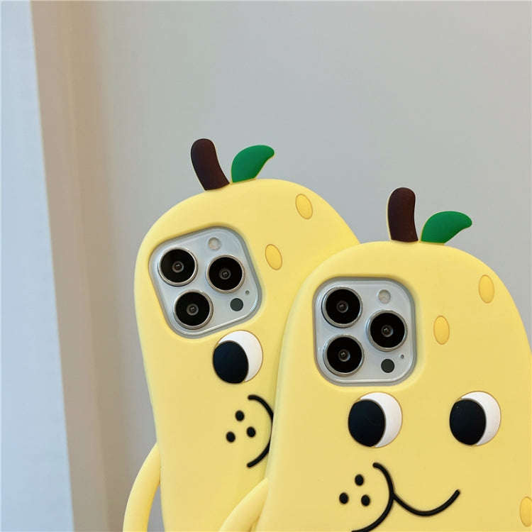 Snow Pear Silicone Phone Case, For iPhone 14, For iPhone 13 Pro, For iPhone 12, For iPhone 12 Pro...
