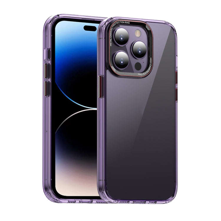 MG Series Crystal Clear Glass Phone Case, For iPhone 14, For iPhone 14 Plus, For iPhone 14 Pro, F...