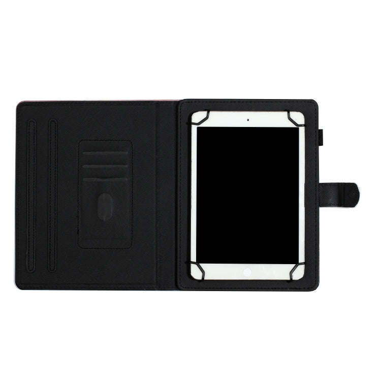 Tablet PC Universal Coloured Drawing Pattern Horizontal Flip Leather Case with Holder & Card Slot...